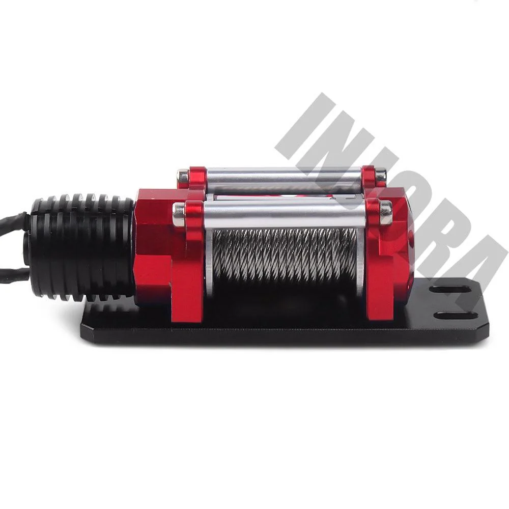 INJORA Metal Steel Wired Automatic Simulated Winch for 1/10 RC Crawler - Image 7