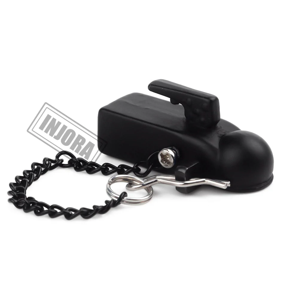 INJORA Metal Trailer Head Tow Hook Hitch Coupler for 1/10 RC Crawler - Image 4