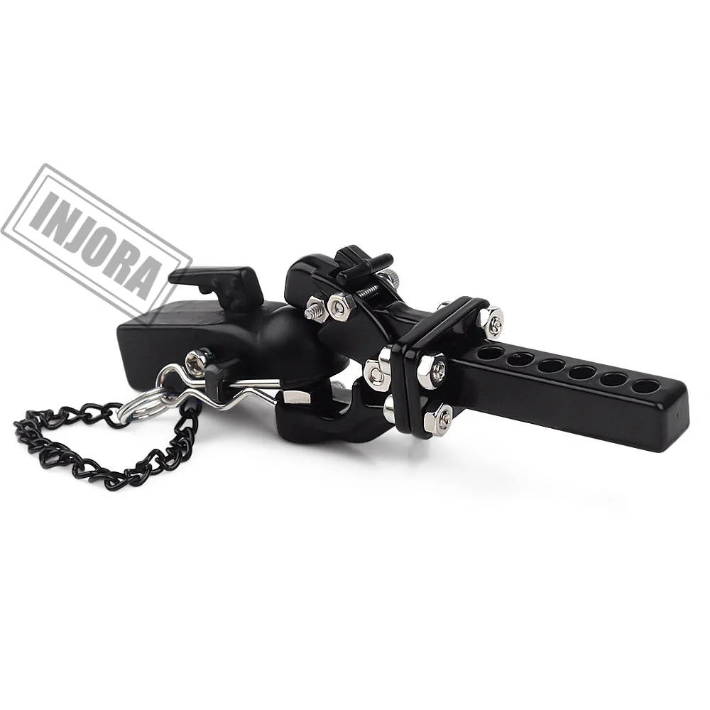 INJORA Metal Trailer Head Tow Hook Hitch Coupler for 1/10 RC Crawler - Image 7