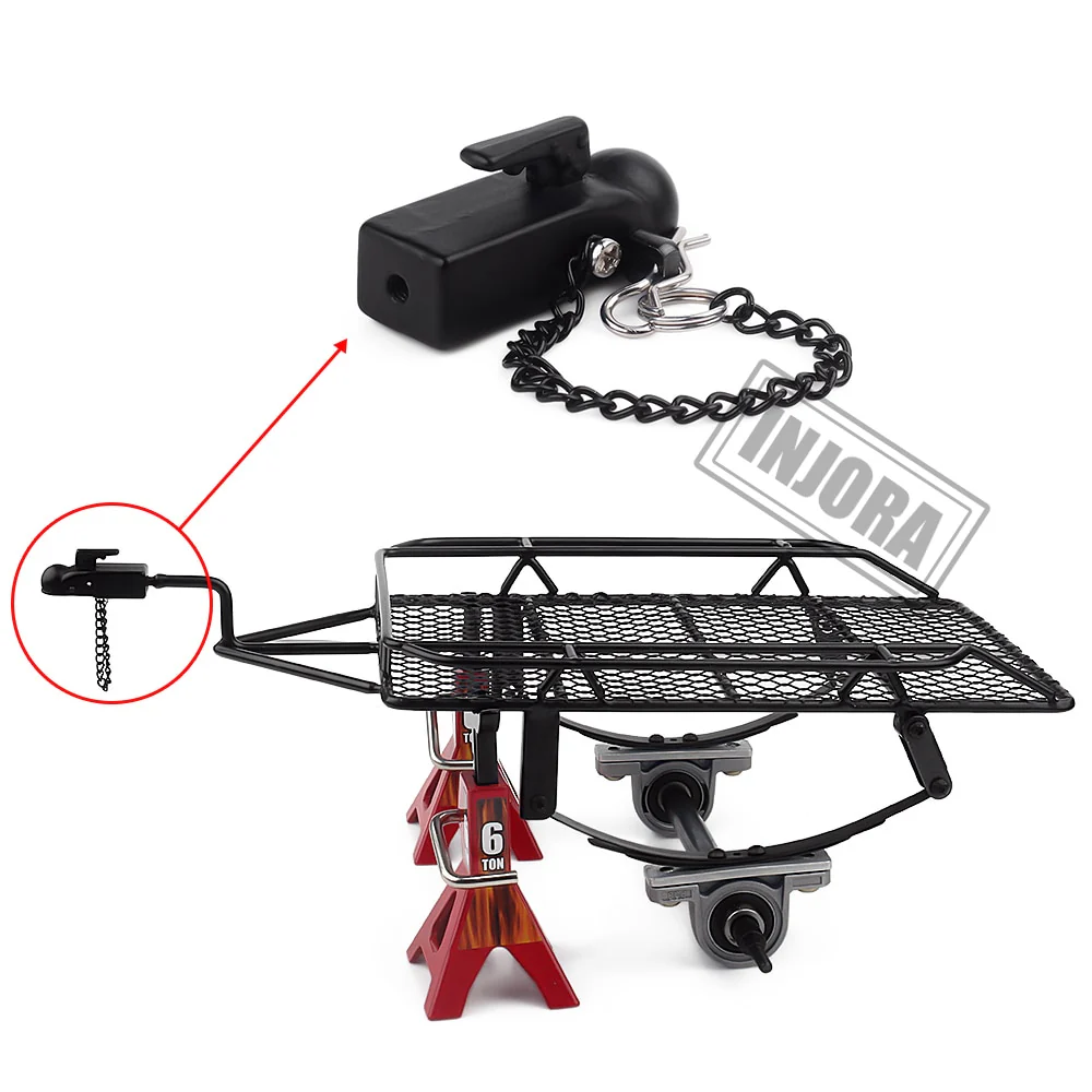 INJORA Metal Trailer Tow Hitch Hook for 1/10 RC Crawler - Image 11