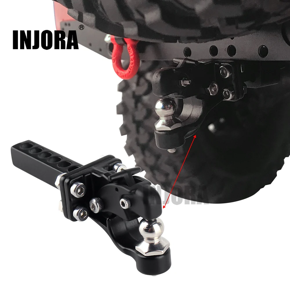 INJORA Metal Trailer Tow Hitch Hook for 1/10 RC Crawler - Image 6