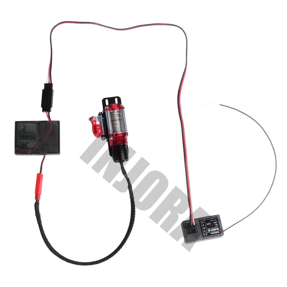 INJORA Metal Winch with Wireless Remote Controller for 1/10 RC Crawler - Image 13