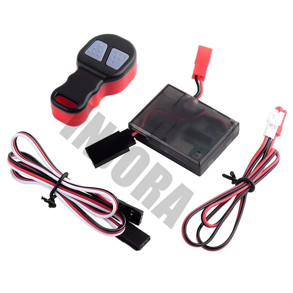 INJORA Metal Winch with Wireless Remote Controller for 1/10 RC Crawler - Image 3