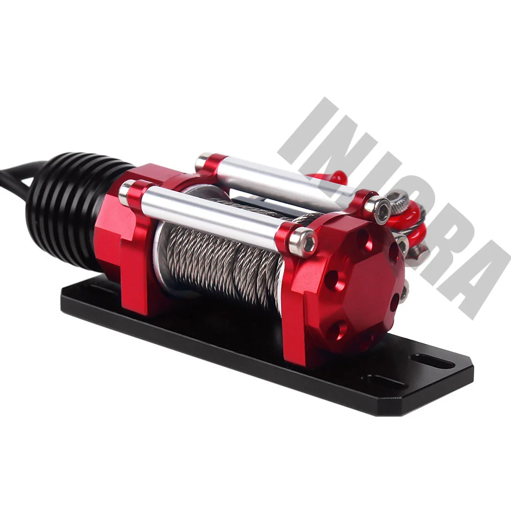 INJORA Metal Winch with Wireless Remote Controller for 1/10 RC Crawler - Image 6