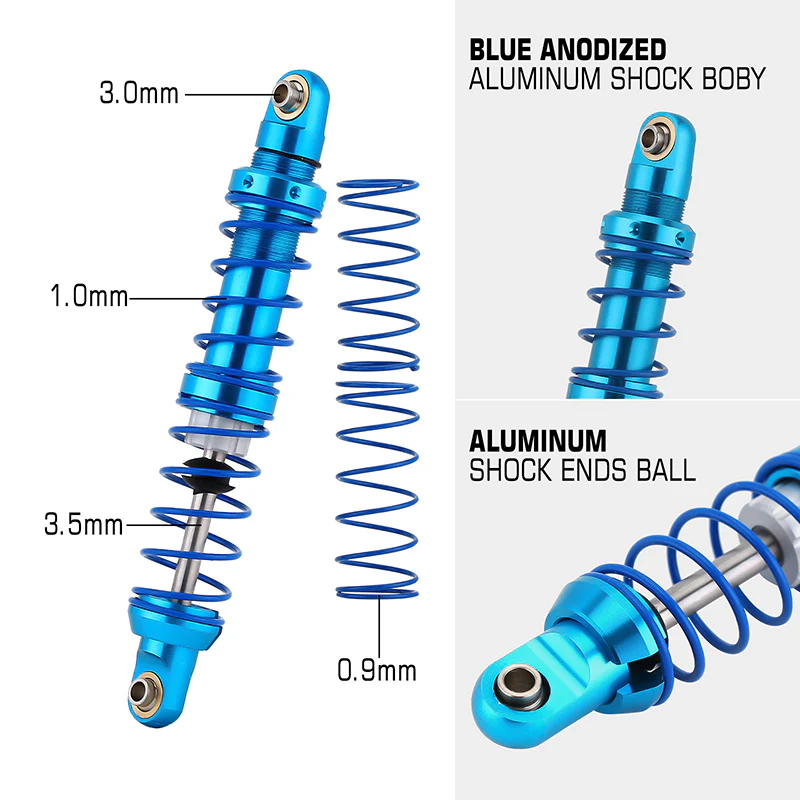 INJORA Oil Adjustable 70-120mm Metal Shock Absorber Damper for 1/10 RC Crawler - Image 10