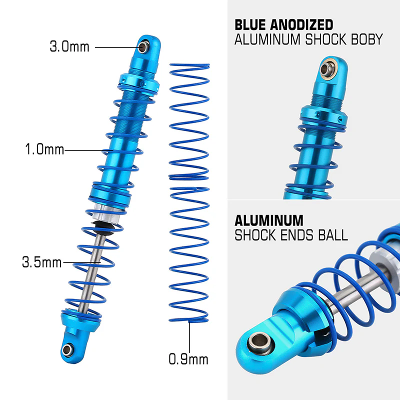 INJORA Oil Adjustable 70-120mm Metal Shock Absorber Damper for 1/10 RC Crawler - Image 16