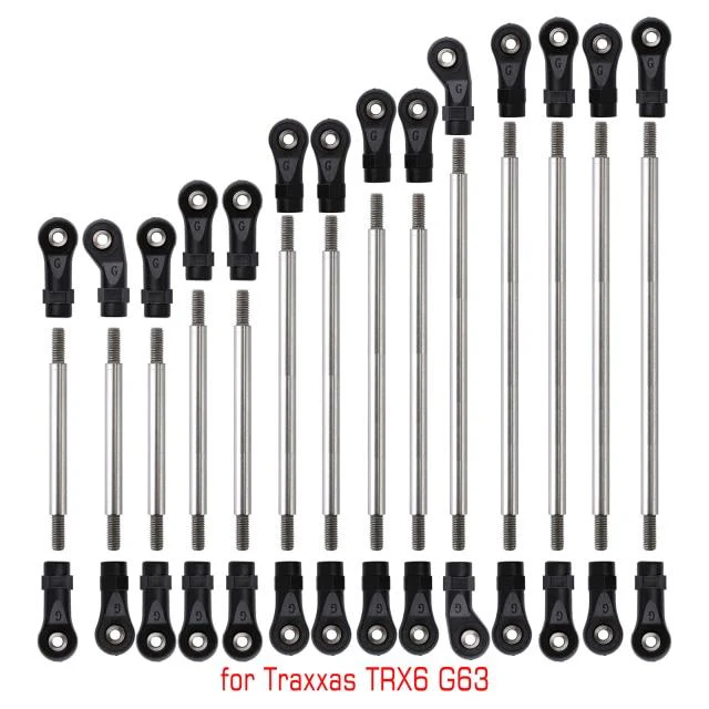 INJORA Stainless Steel Links Plastic Rod End Unassembled Kit for Traxxas TRX-4 TRX-6 - Image 12