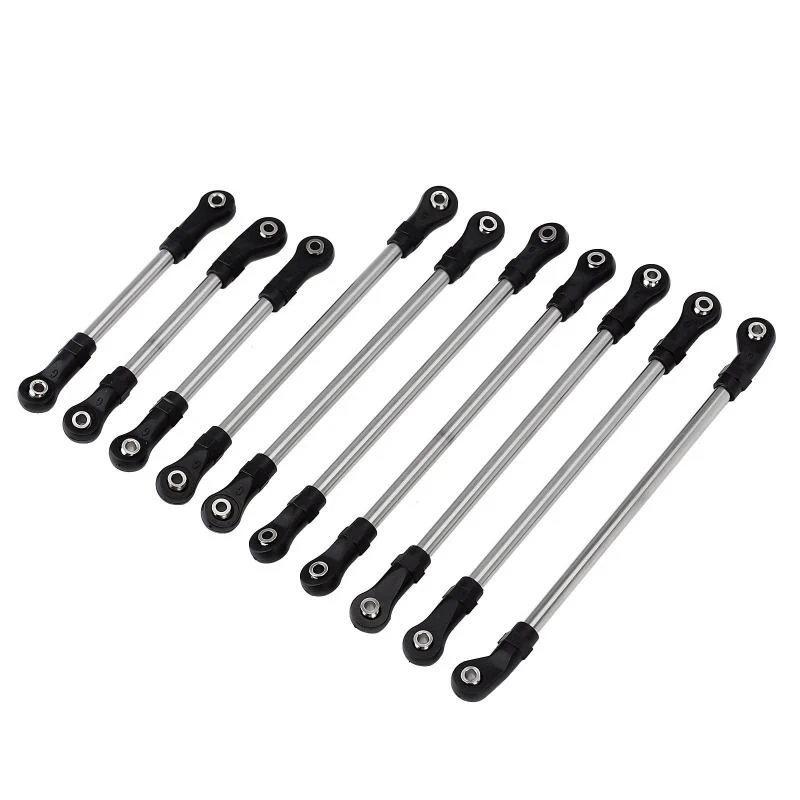 INJORA Stainless Steel Links Plastic Rod End Unassembled Kit for Traxxas TRX-4 TRX-6 - Image 4