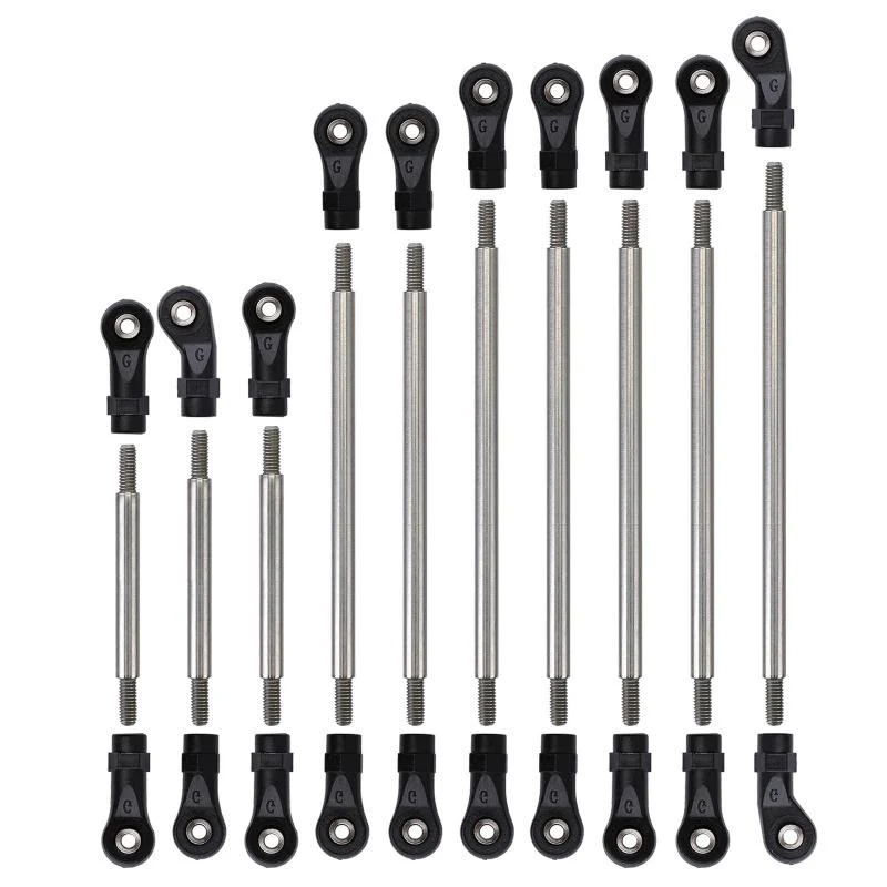 INJORA Stainless Steel Links Plastic Rod End Unassembled Kit for Traxxas TRX-4 TRX-6 - Image 6